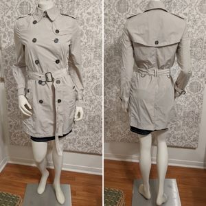 short burberry trench